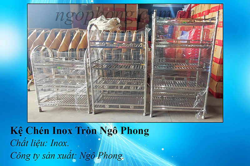 Kệ Chén Inox Tròn Ngô Phong